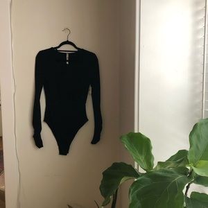 Free people long sleeve bodysuit